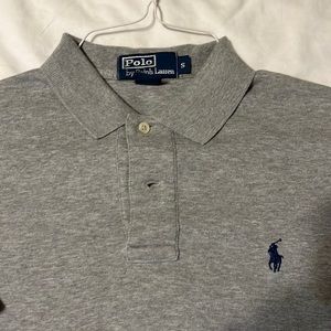 Polo by Ralph Lauren S/S smooth material! 100% Cotton. Heather Gray! Size S. $19